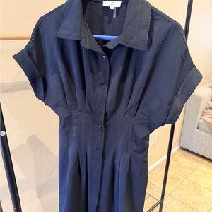 Entro Classic Black Collared Dress